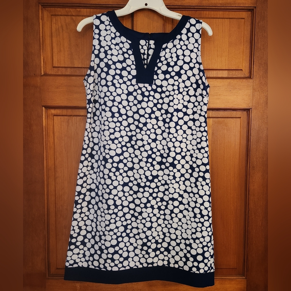 Blue and White Polka Dot Dress by Amanda Lane 8P